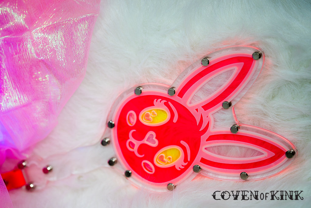 Fluorescent Bunny Head Acrylic Paddle