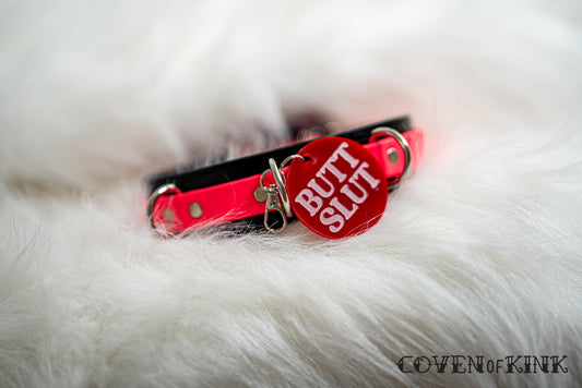 Butt Slut Collar Tag