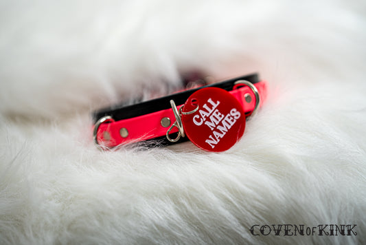 Call Me Names Collar Tag