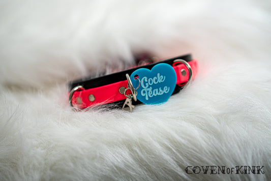 Cock Tease Collar Tag