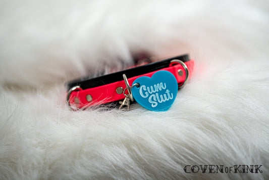 Cum Slut Collar Tag