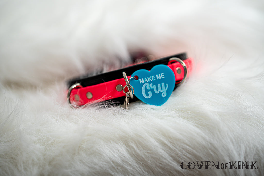 Make Me Cry Collar Tag