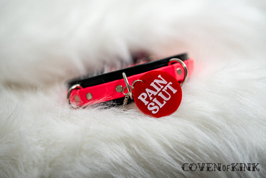 Pain Slut Collar Tag