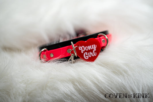 Pony Girl Collar Tag