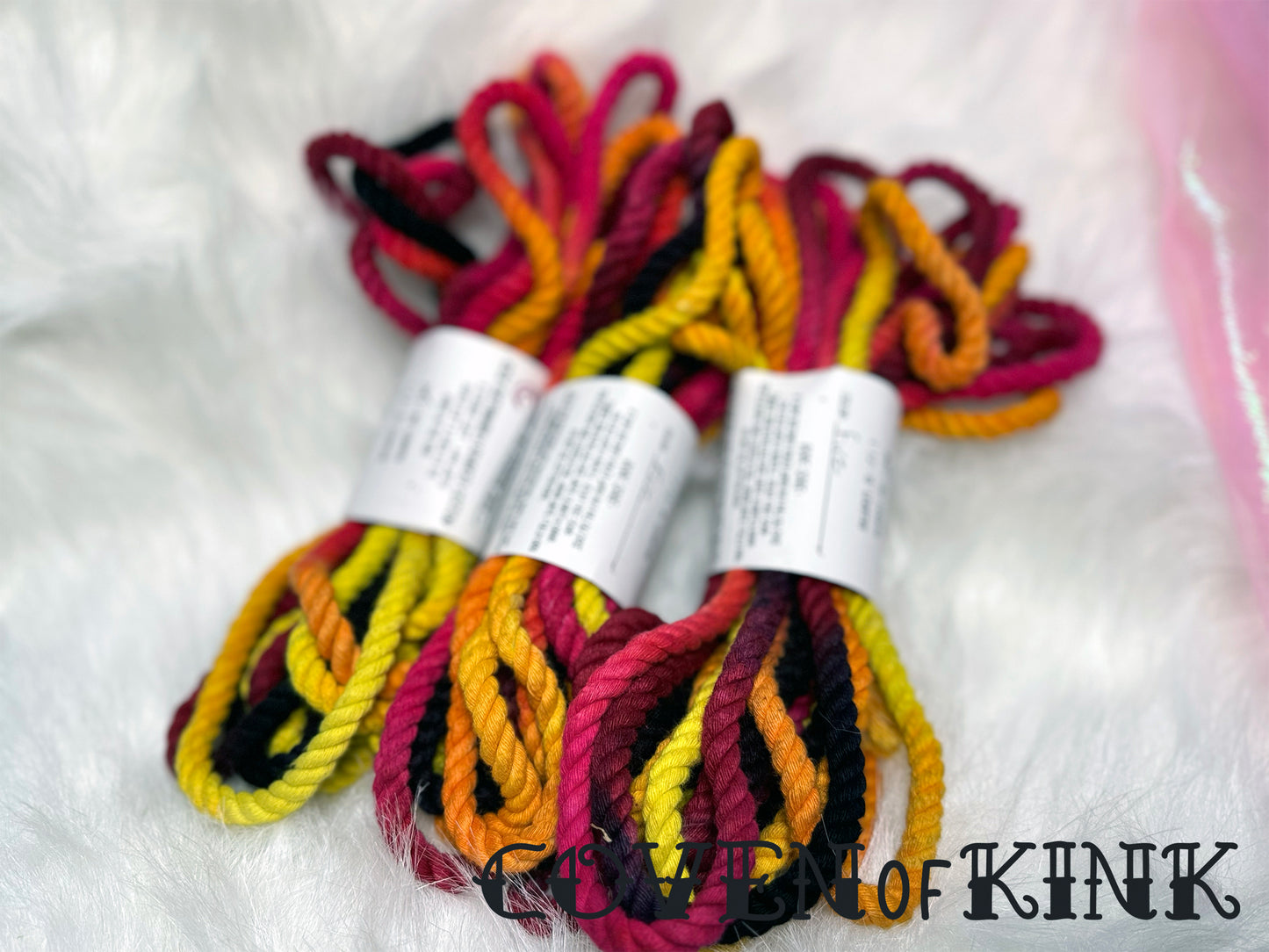 Fire Hand Dyed Sustainably Sourced Cotton Bondage Rope