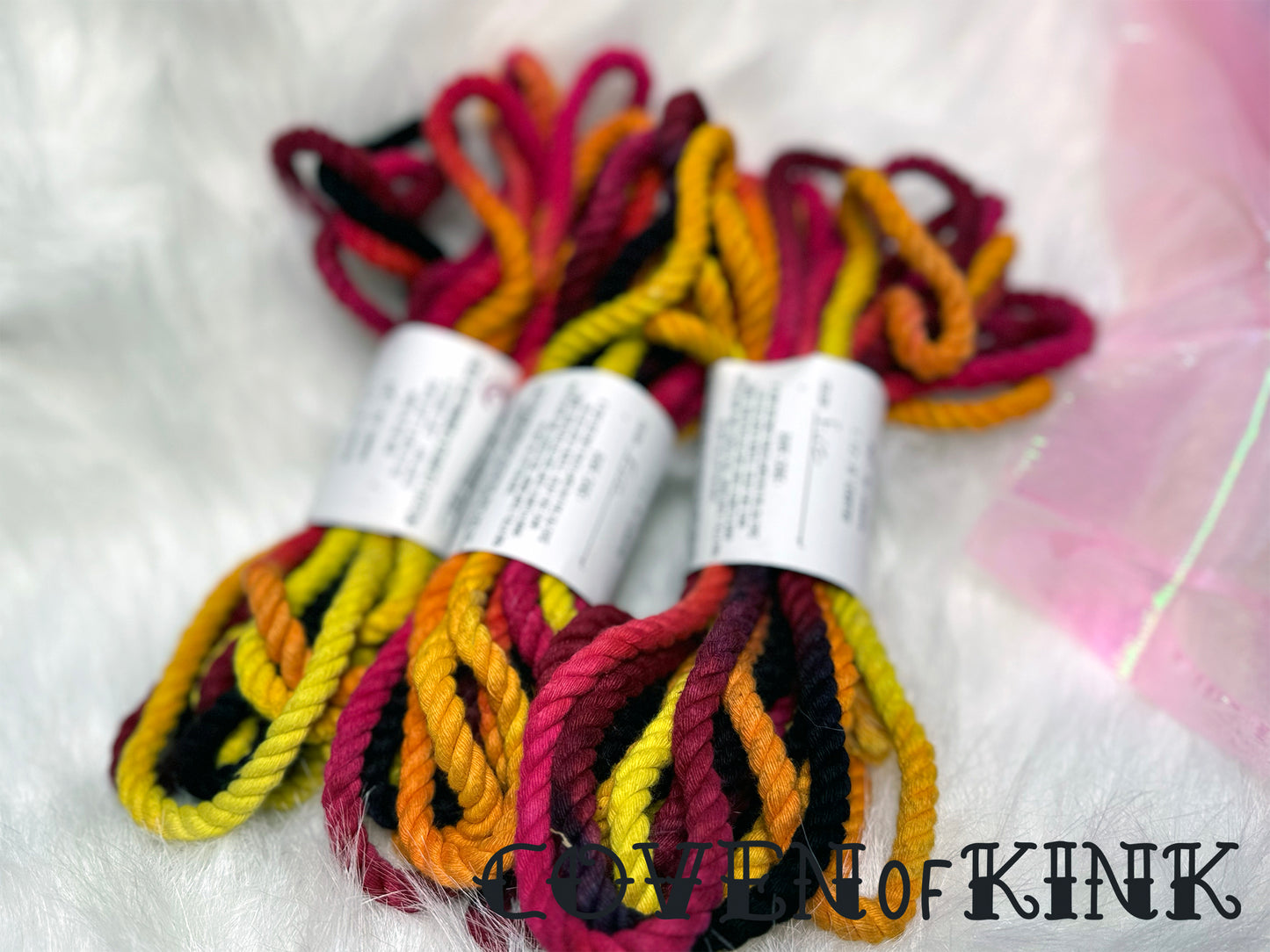 Fire Hand Dyed Sustainably Sourced Cotton Bondage Rope