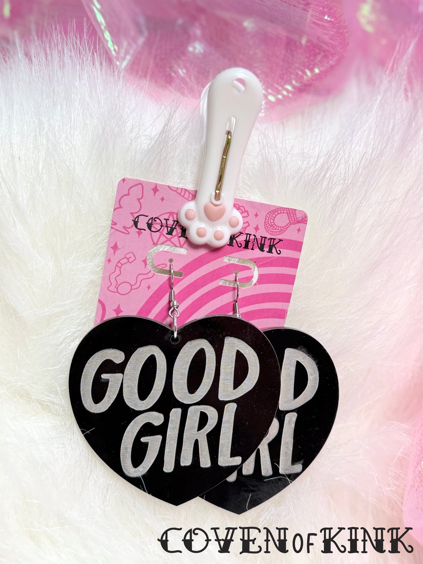 'Good Girl’ Heart Earrings