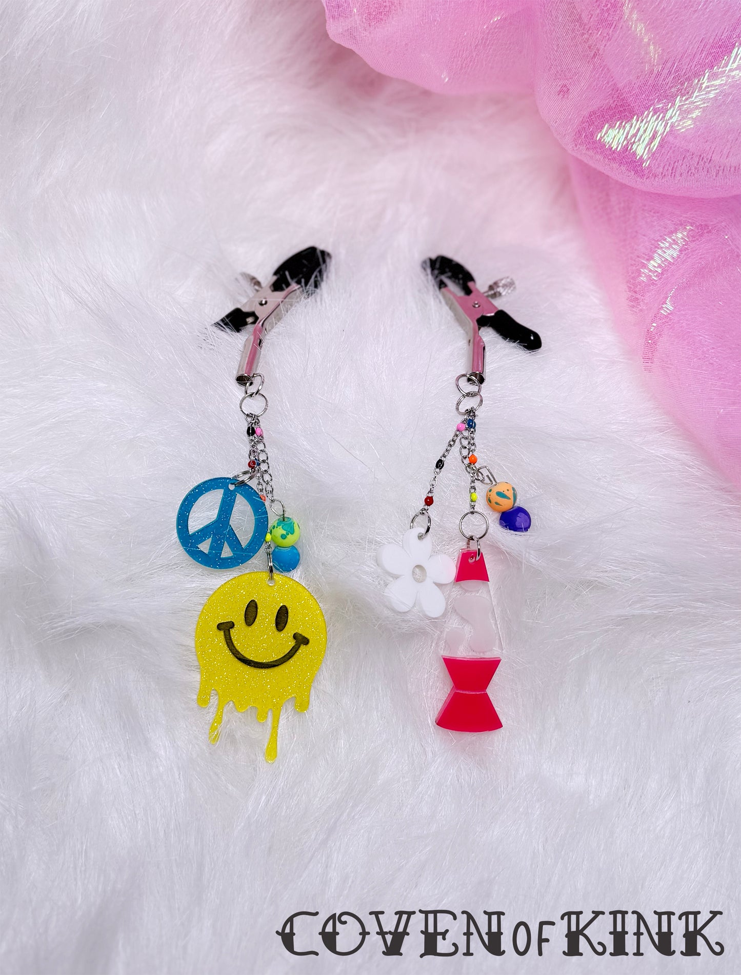 ‘Hippie Lava Lamp’ Nipple Clamps