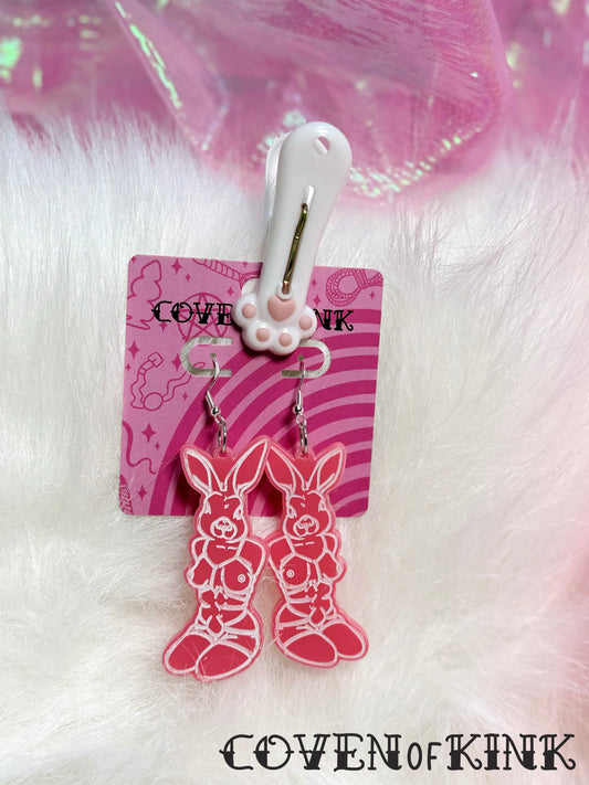 Rope Bunny Earrings